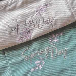 Embroidered bag - Spring Day