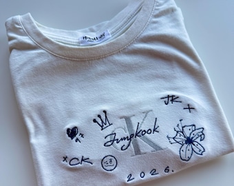 Embroidered fitted crop top - jk day 2026