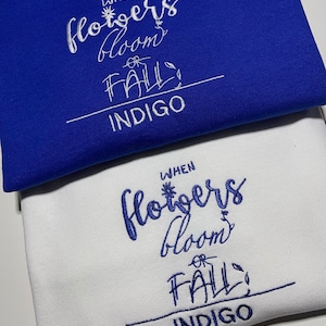 Embroidered oversized sweatshirt - Indigo by RM