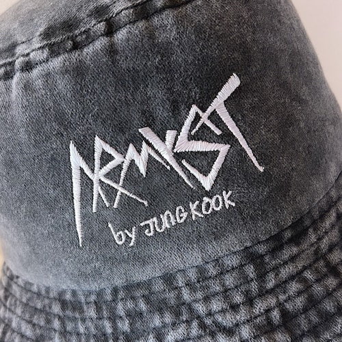 Embroidered Bucket Hat - Armyst by Jungkook - Etsy