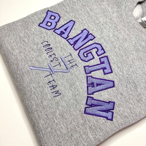 Embroidered oversized sweatshirt - Bangtan 7