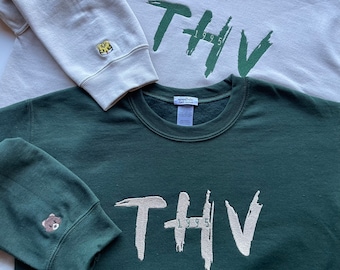 Embroidered oversized sweatshirt - THV - Kim Taehyung