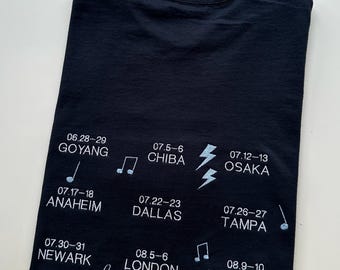 Embroidered Oversized T-shirt - Runseokjin Ep Tour - Etsy