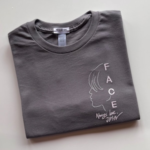 Embroidered oversized t-shirt - Face by Jimin