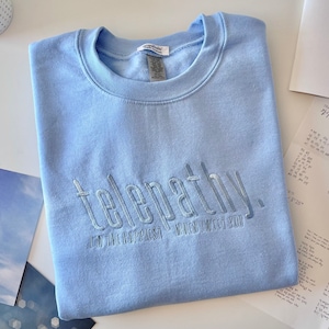 Embroidered Sweatshirt - Telepathy