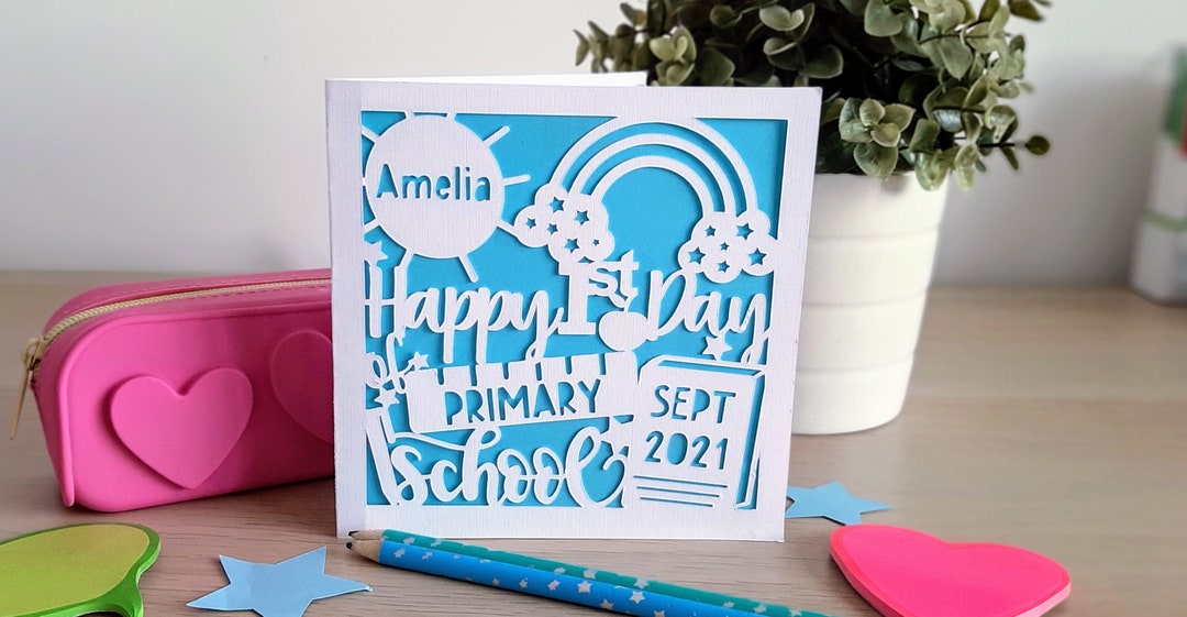 Personalised Starting School Card. First Day of Primary/middle/senior ...
