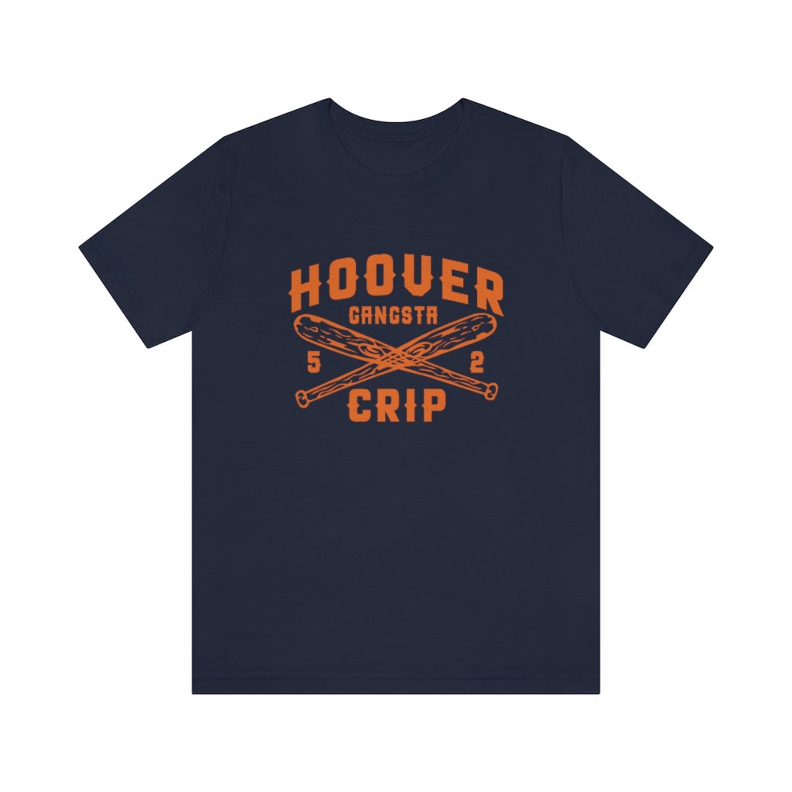 5 Deuce Hoover Gangsta Crip Orange Short Sleeve Tee Etsy
