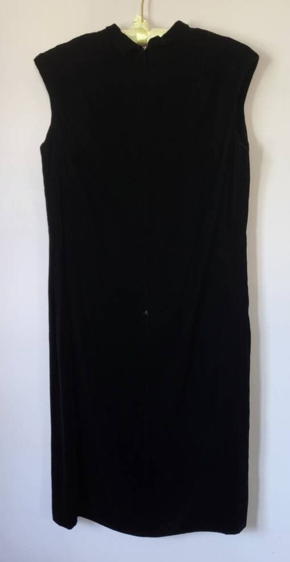 Union Labels Vintage 1960's Velvet Dress And Matc… - image 4