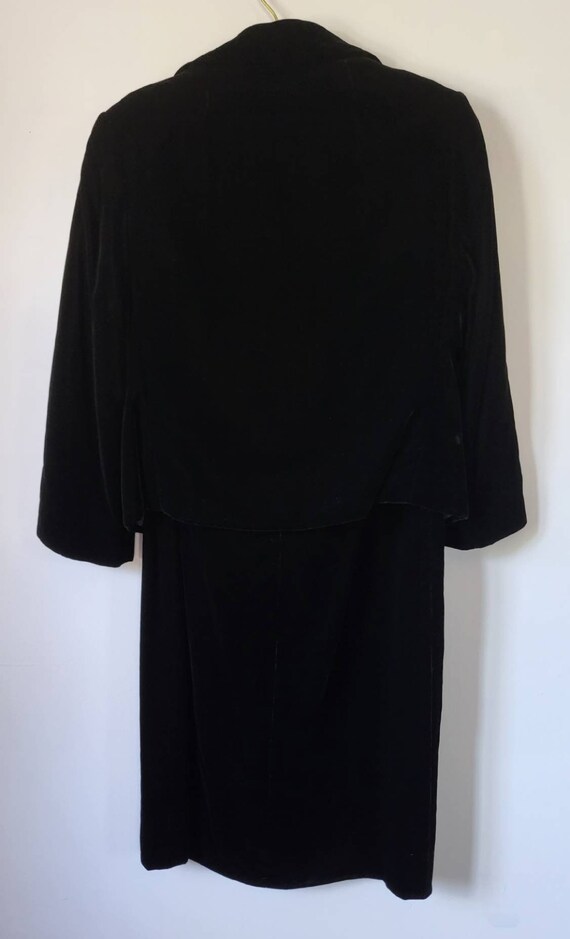 Union Labels Vintage 1960's Velvet Dress And Matc… - image 7