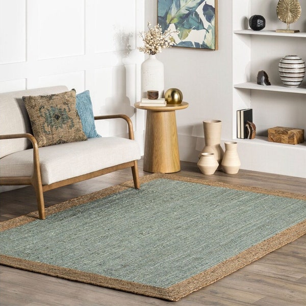 Jute Rug Rectangle Etsy