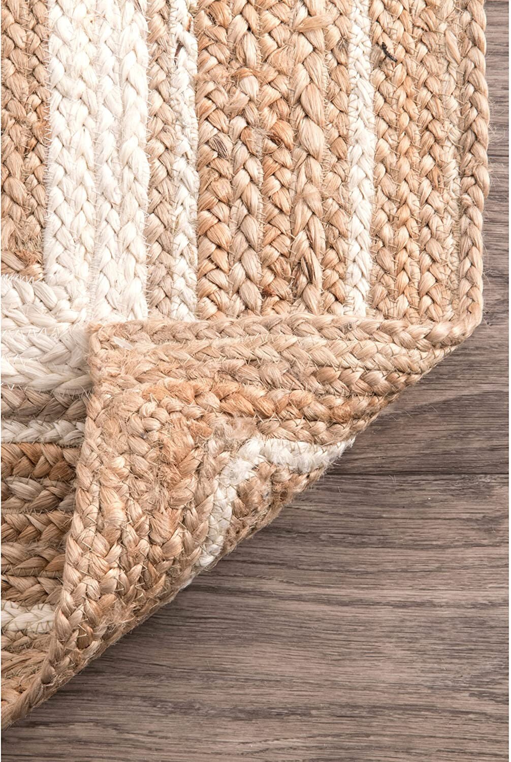 Off White Natural Handmade Jute Area Rug Solid Custom Rug Etsy