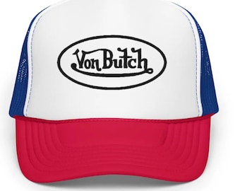 Gorra de camionero Von Butch - Gorra bordada con humor lésbico - Parodia de Von Dutch