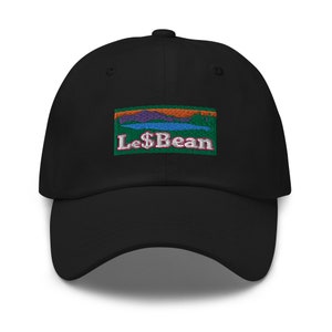 Le Dollar Bean Adjustable Hat | TikTok Lesbian Dad hat | Embroidered Hat | Pride Gifts | Queer Clothing