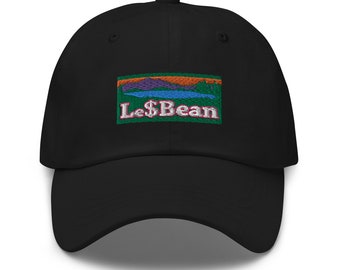 Gorra ajustable Le Dollar Bean / Gorra para papá lesbiano de TikTok / Gorra bordada / Regalos del orgullo / Ropa queer