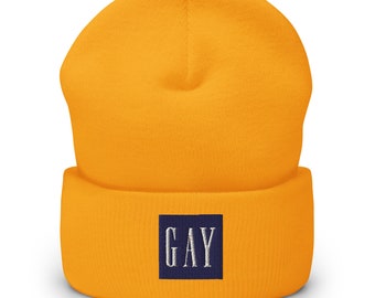 GAY Gorjo bordado con puños / LGBTQ Pride toque
