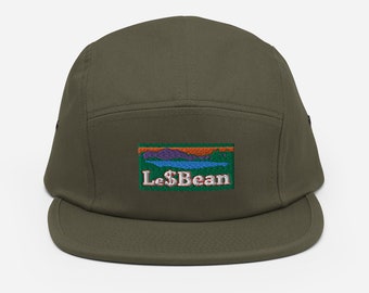 Gorra ajustable de cinco paneles Le Dollar Bean / Gorra bordada con temática lésbica de TikTok