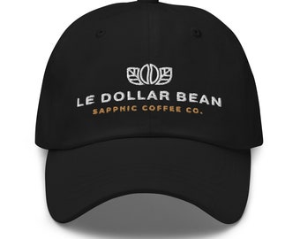 Gorra bordada sutil de papá lesbiana de Le Dollar Bean Sapphic Coffee Co.
