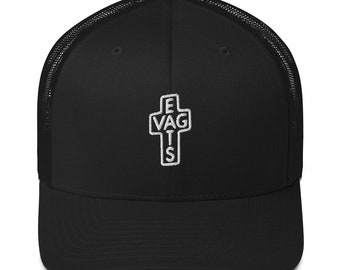 Gorra de camionero bordada "Come Vag Vagetarian" / Gorra divertida de East Van para lesbianas / Regalos del orgullo LGBTQ