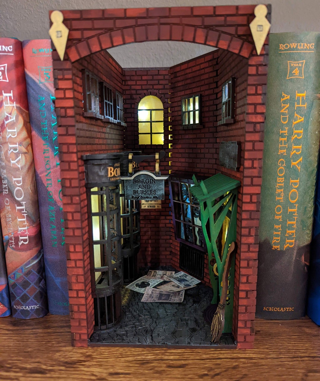 Wizard Alley Booknook Knockturn Etsy