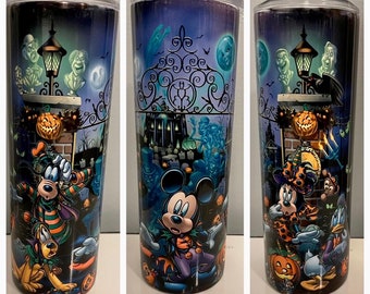 Disney Mickey and Friends Halloween Haunted Mansion stainless tumbler