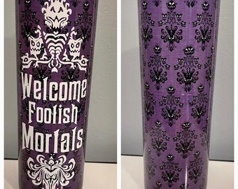 Disney Haunted Mansion stainless tumbler - Foolish Mortals