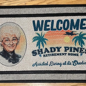 Golden Girls Sophia Shady Pines welcome mat