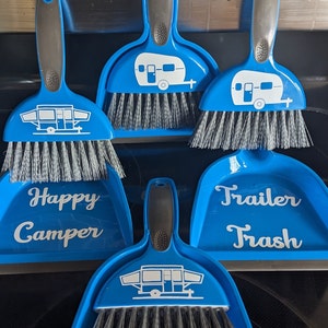 Camper Broom with Dustpan small