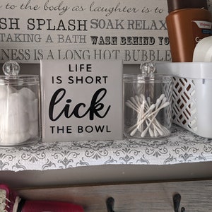 Kitchen/bathroom Tile Signs - Etsy