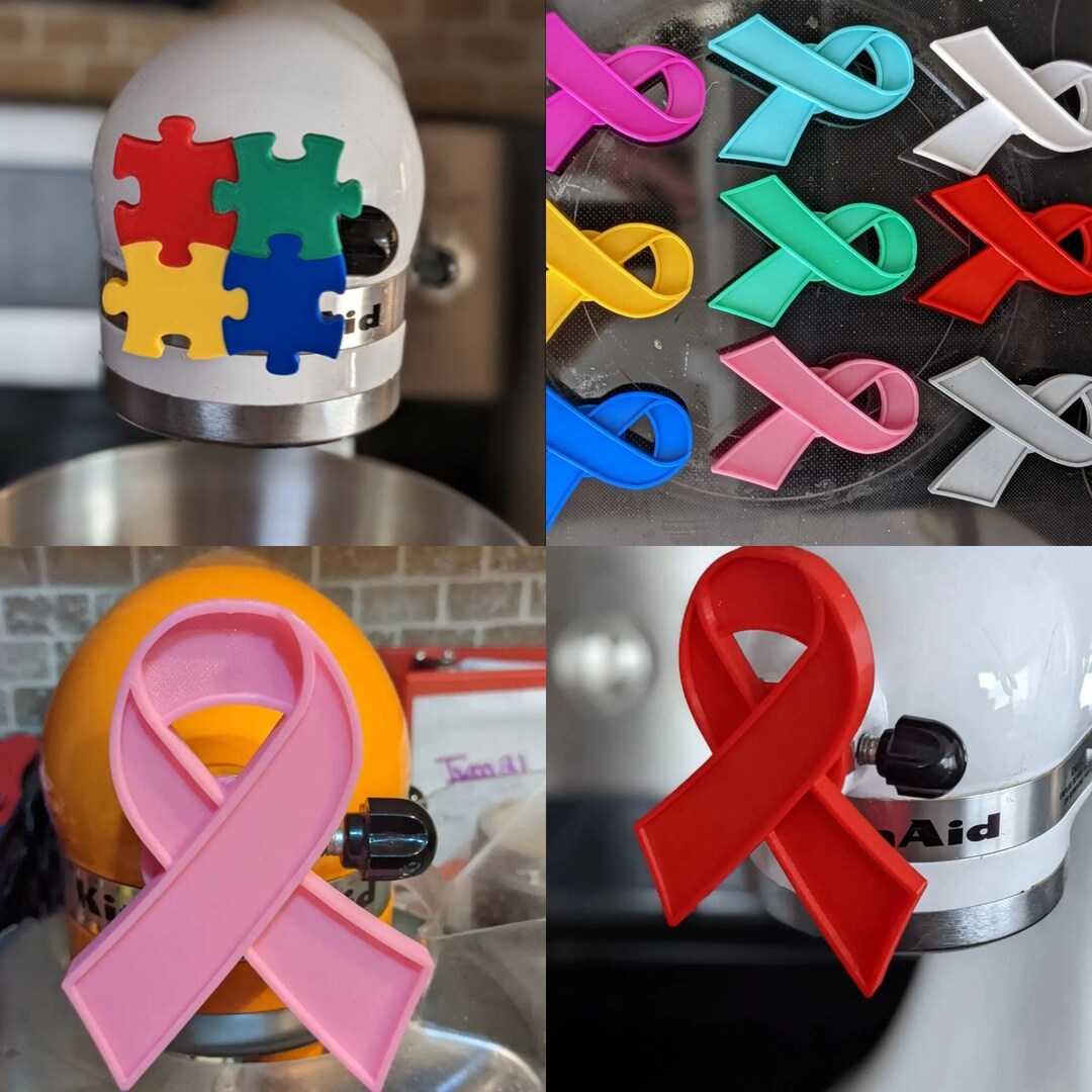 Breast Cancer and Other Awareness Ribbon Kitchenaid Mixer Caps Etsy