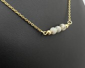 Labradorite Bar Necklace