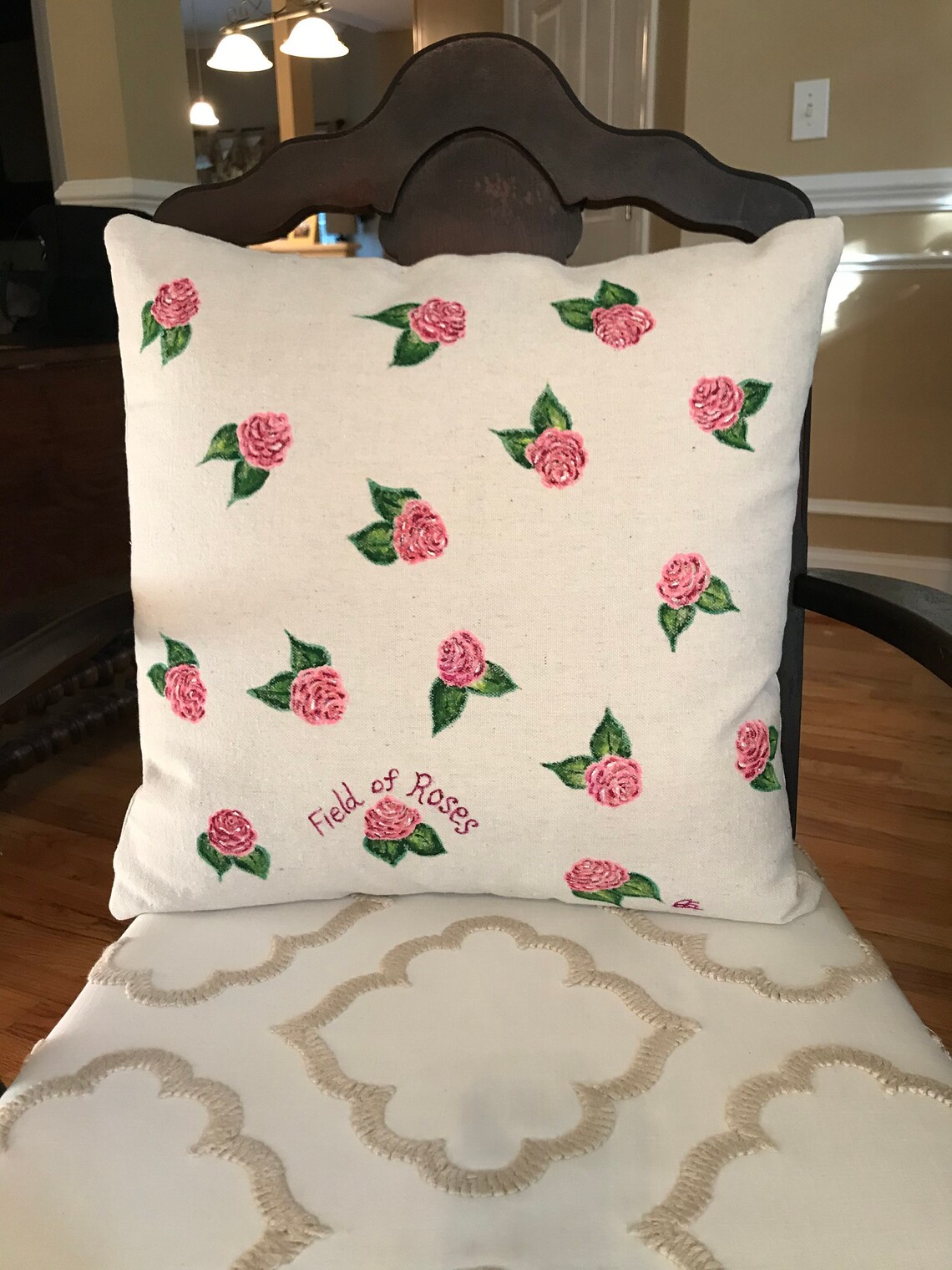 Home Decor Throw Pillow Shabby Chic Decor Floral Pillow Etsy