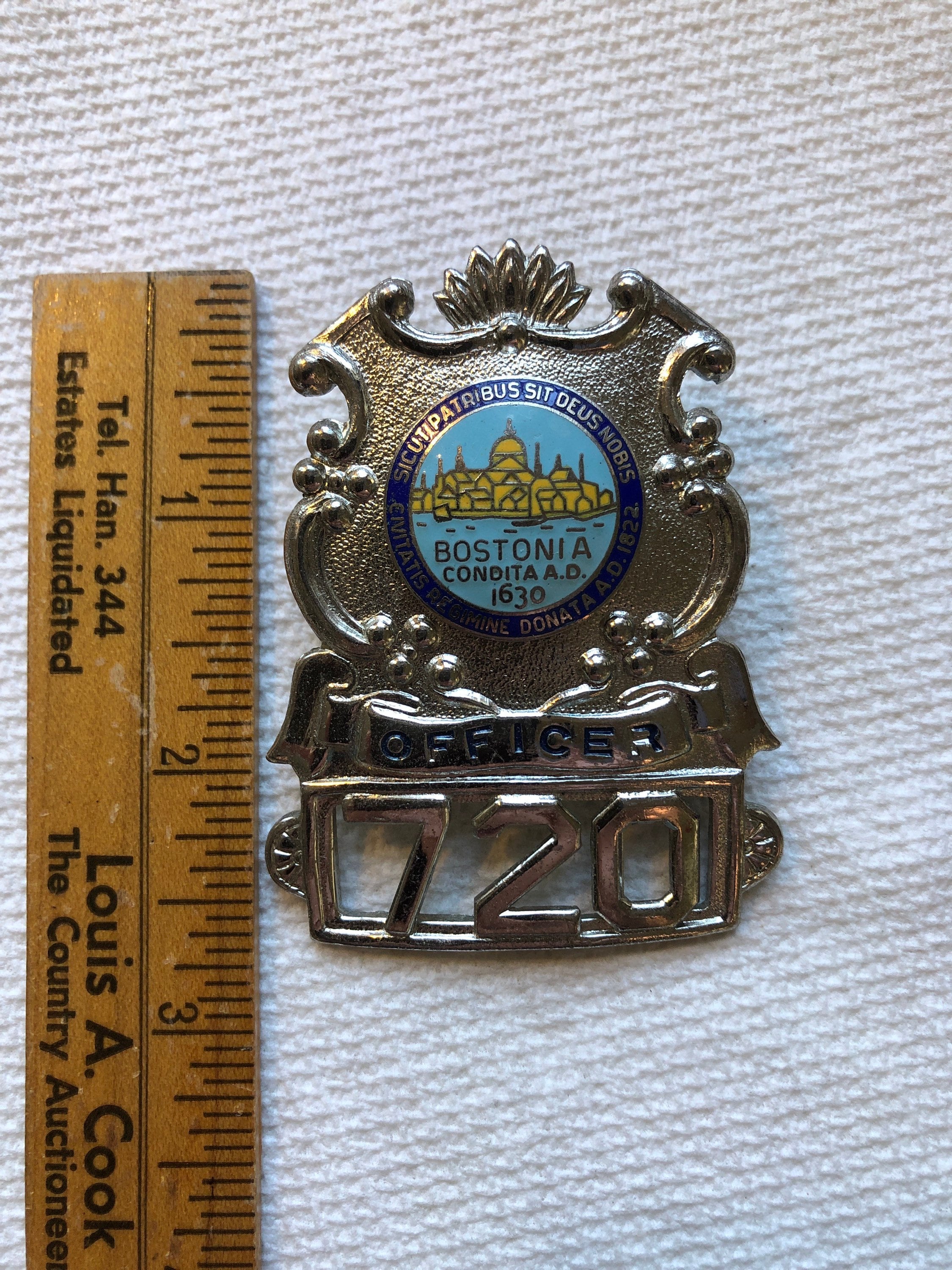 Boston Police Hat Badge