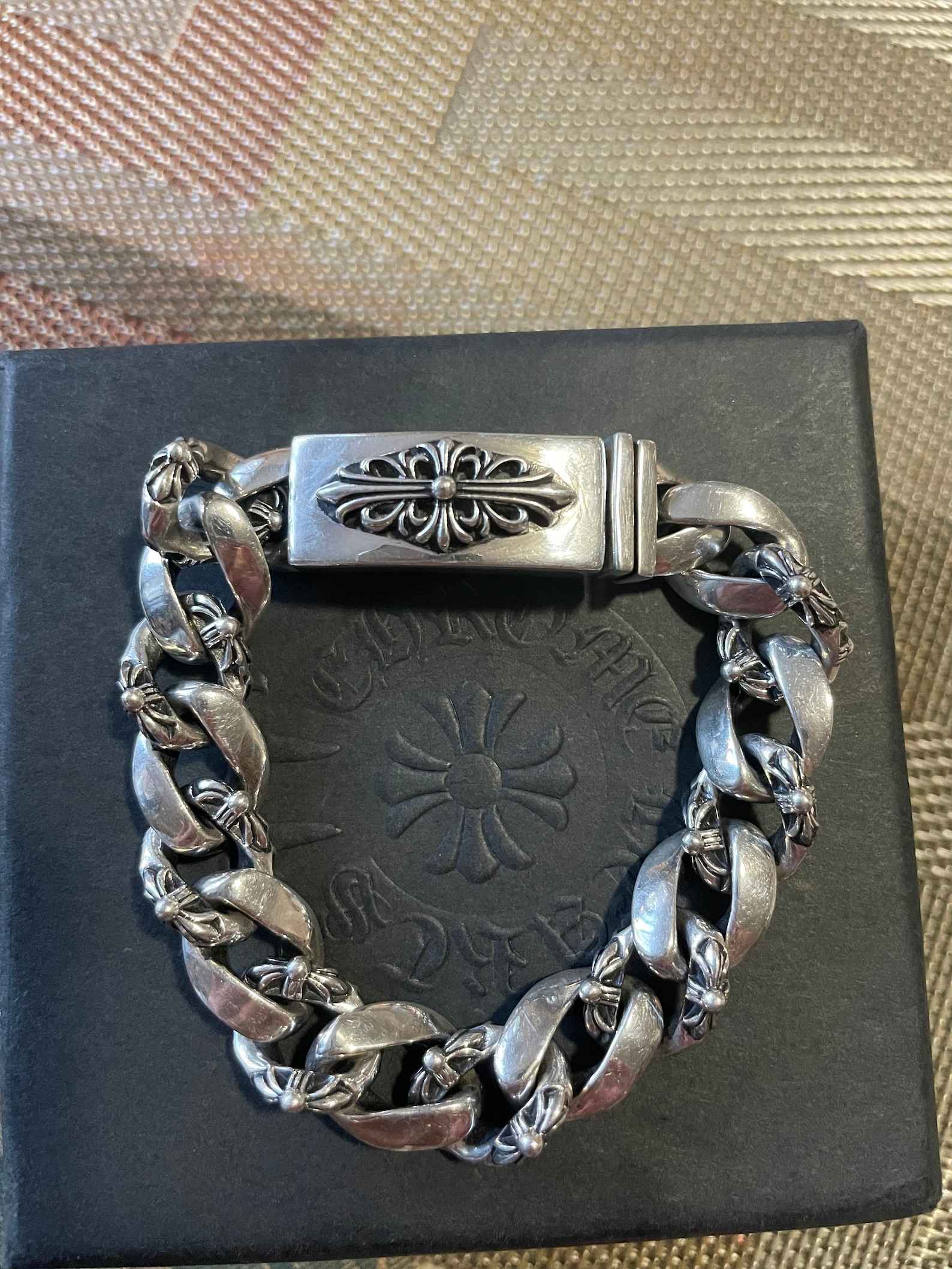 Chrome Hearts Cuban Linked Bracelet Etsy