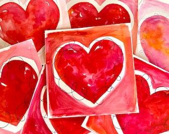 Valentine Heart Special Edition Framed Watercolor