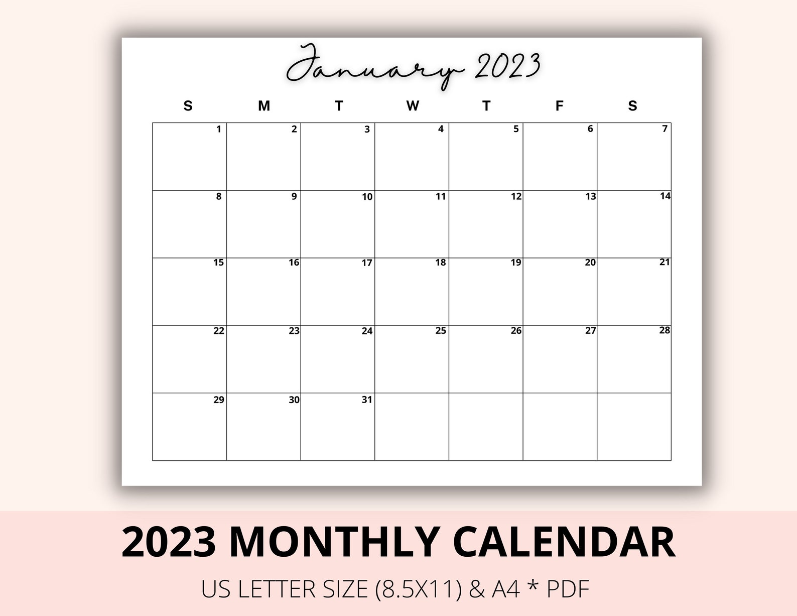 Editable 2023 Monthly Calendar Back to School Teacher - Etsy Canada