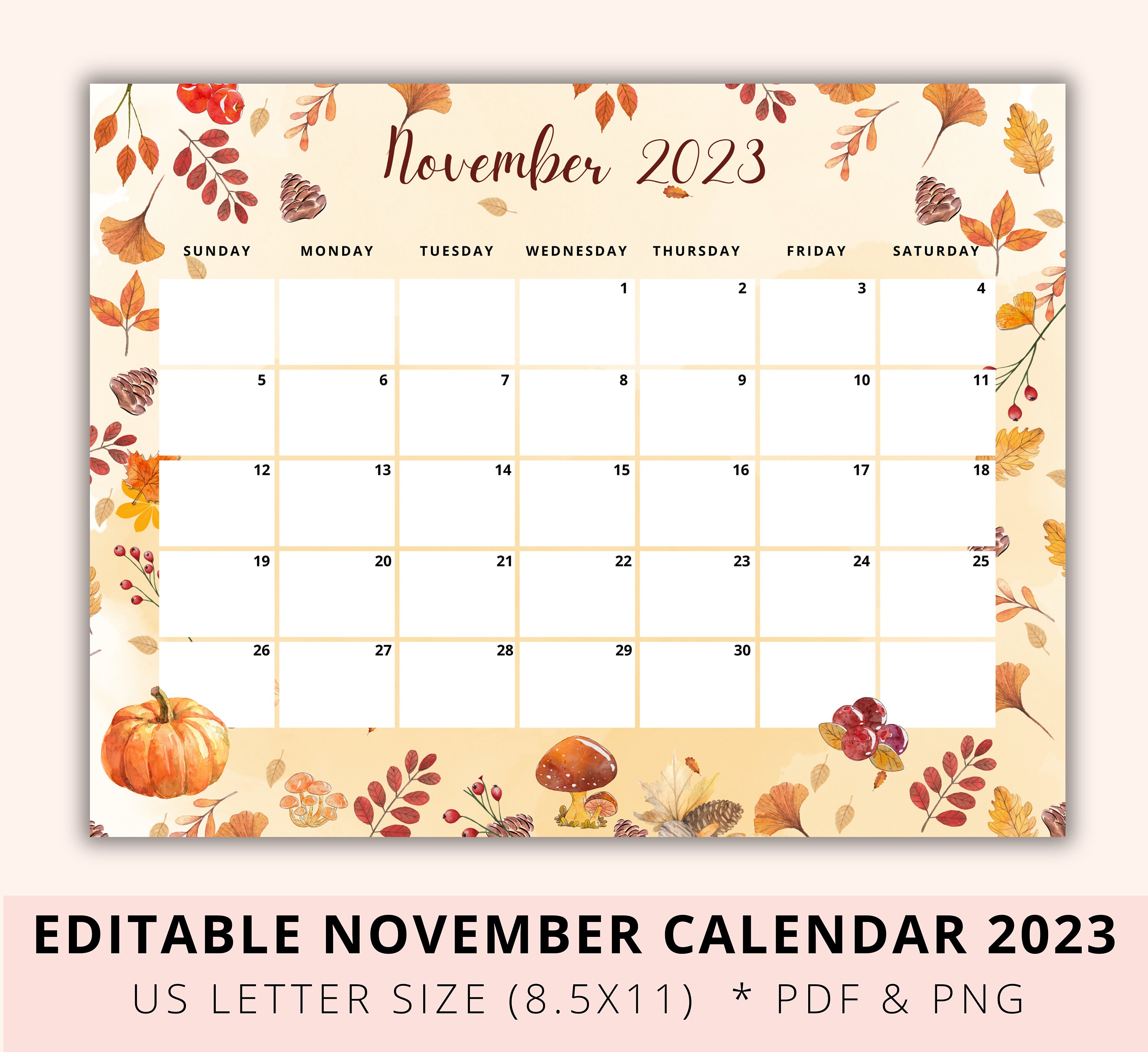 Thanksgiving 2023 - Awareness Days Events Calendar 2023