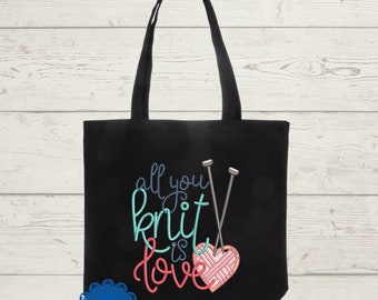 Embroidered Tote Bag