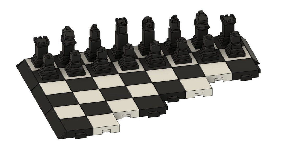 Easy to Print Modular Chess Set and Board 3D Files for 3D - Etsy