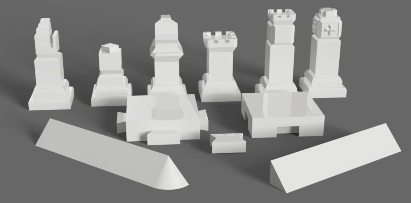 Easy to Print Modular Chess Set and Board 3D Files for 3D - Etsy