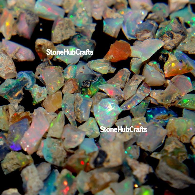 オパール原石 ルース 4個セット ジュエリー AAA グレード オパール原石