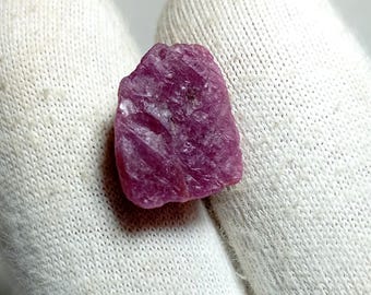 AAA Ruby Rough Gemstone: Natural Red Cluster, Untreated (13x11mm, 10 Cts