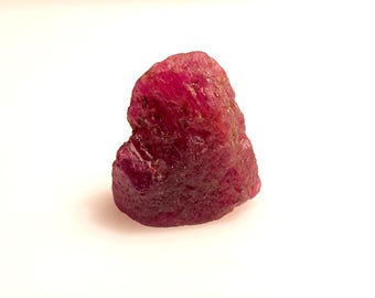 Natural Ruby Rough Crystal: Uncut Raw Gemstone, 23 Crt
