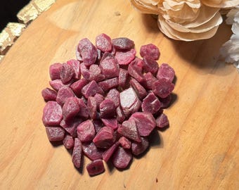 Ruby Rough,Natural Red Colour Ruby Raw,Crystal Ruby Rough,AAA Quality Ruby Raw,5-15mm Ruby Rough,Large Ruby Rough For Making Jewellery