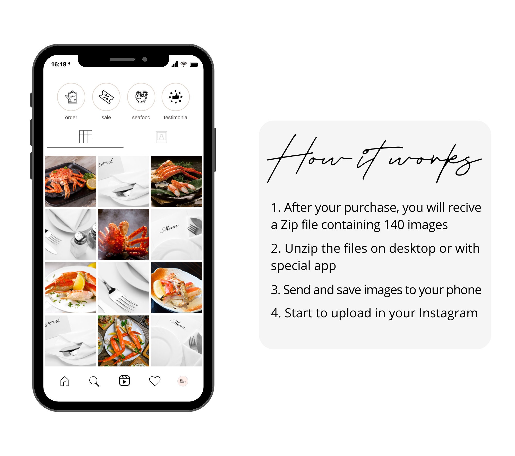 140 Black and White Food Instagram Highlight Covers Black & Etsy