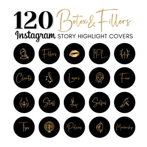 Botox Filler Instagram Highlight Covers Beauty Salon - Etsy