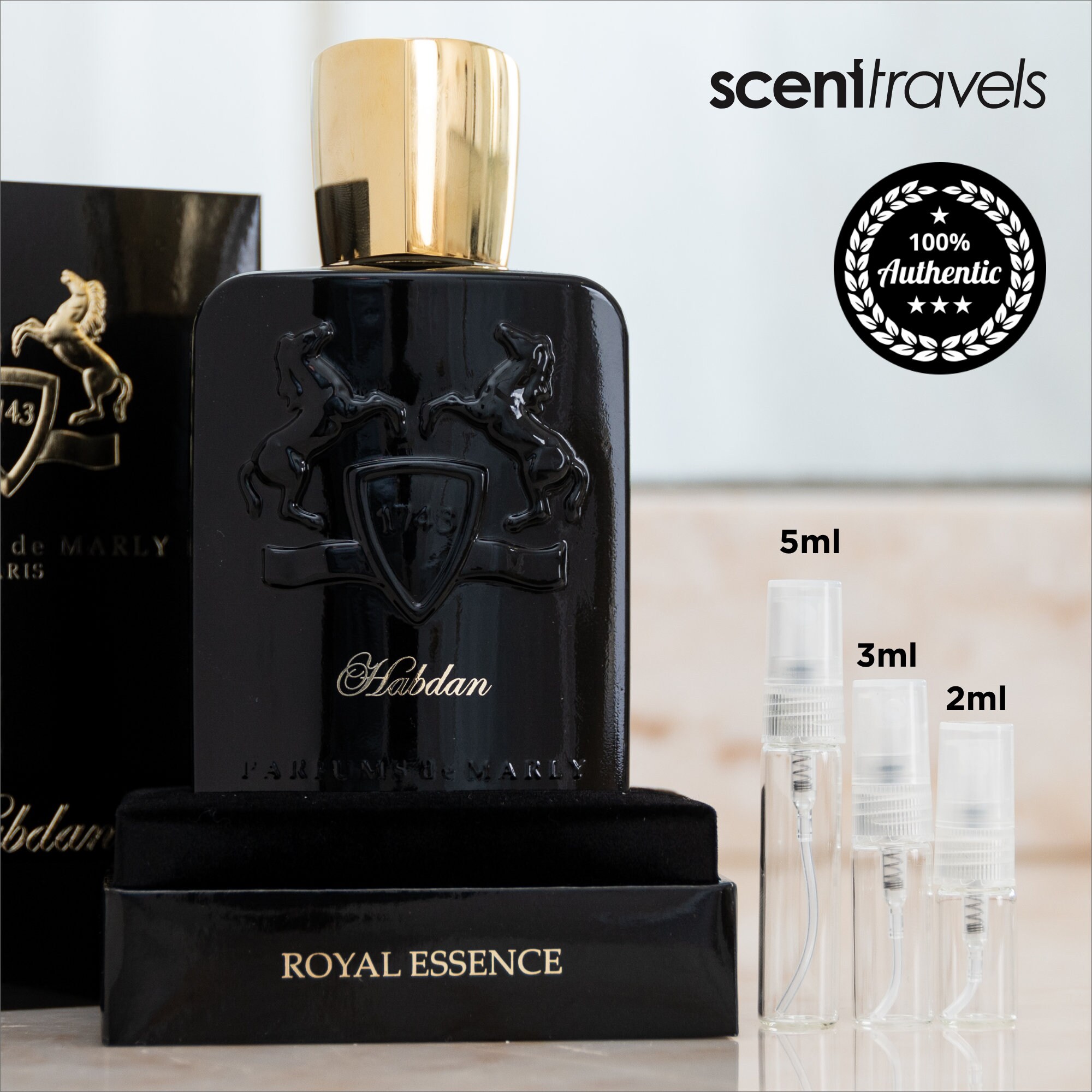 Rå lag sej Parfums De Marly Habdan Sample Size 2ml 3ml 5ml 8ml Glass - Etsy