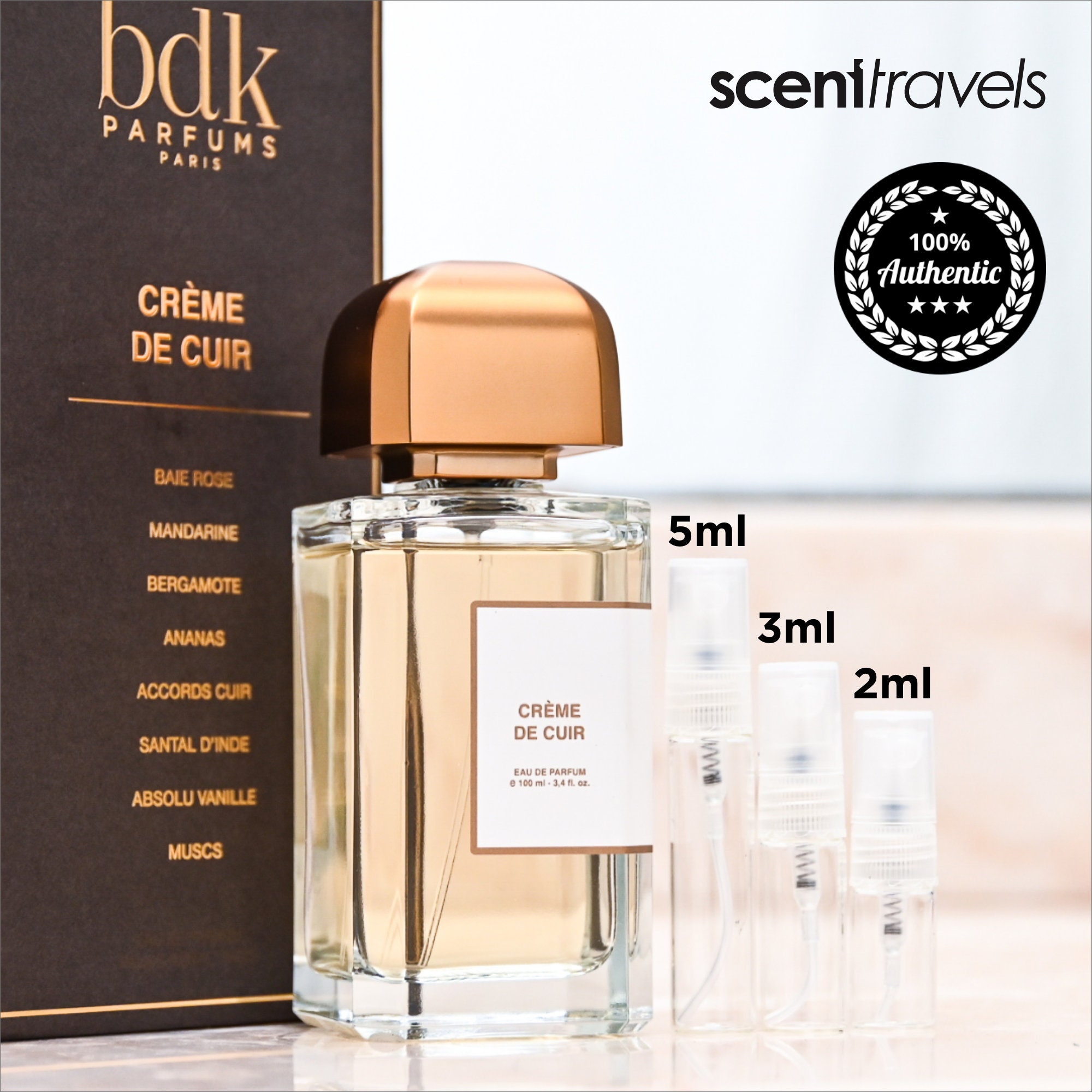 skrubbe regnskyl værktøj BDK Parfums Creme De Cuir EDP Sample Size 2ml 3ml 5ml 8ml - Etsy