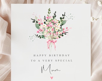 Buy Birthday Card - Special Wishes And Gold Stars, Foster Mum For GBP 1