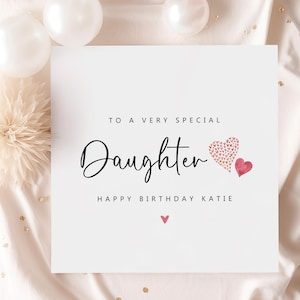 Daughter Birthday Card |Happy Birthday To A Special Daughter Card |Birthday Card For Daughter |Special Daughter |Personalised Daughter Card