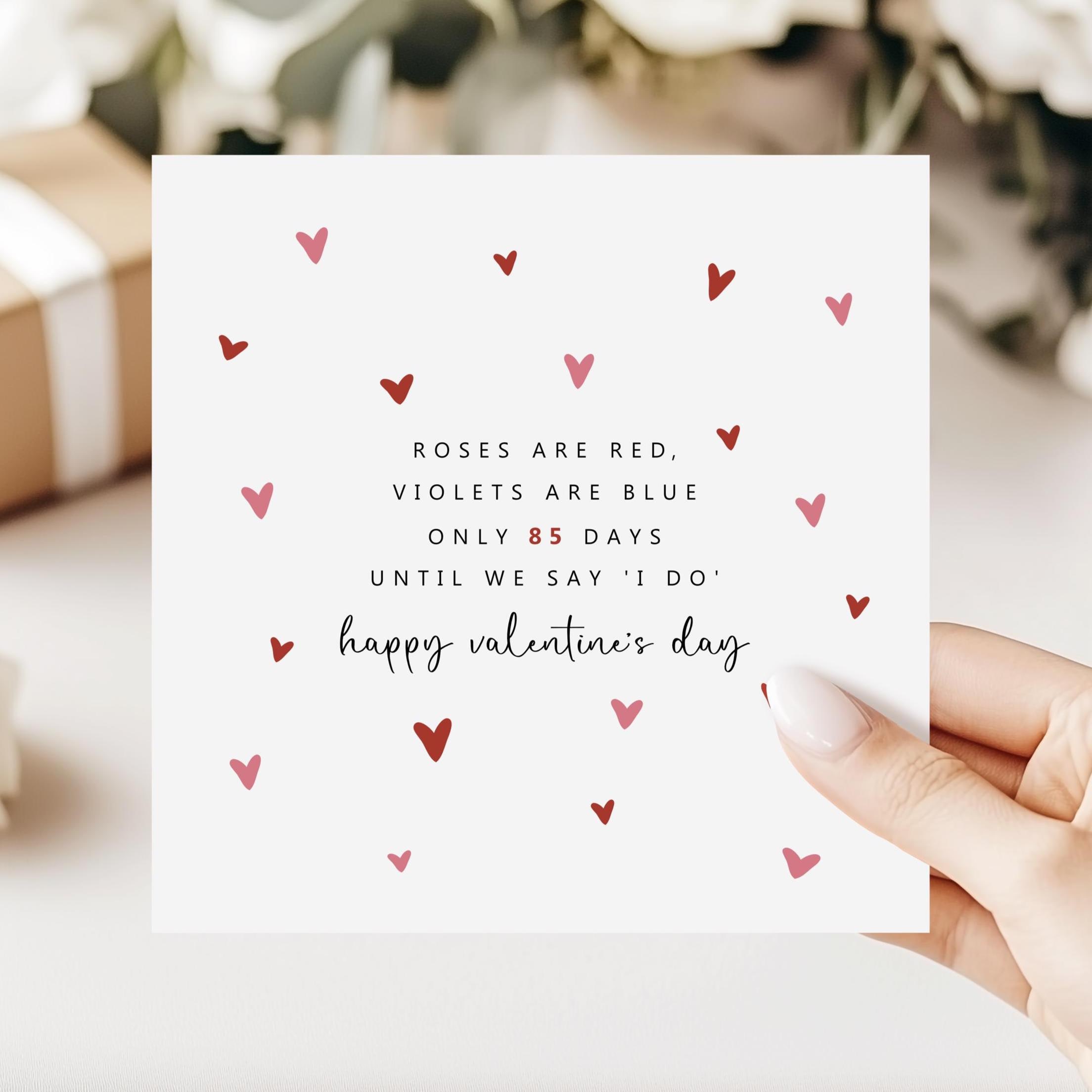 Fiancé Valentine's Card | Valentine Card for Fiancée | for Husband